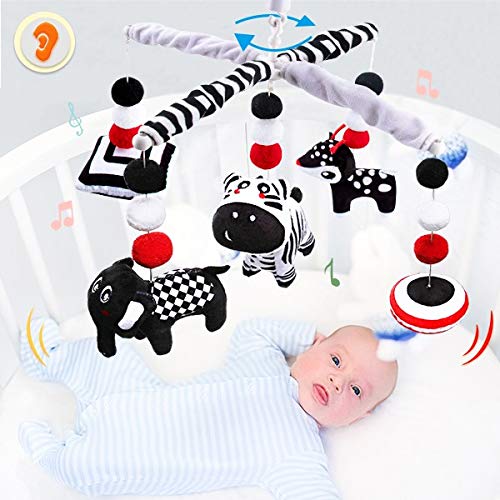 teytoy My First Baby Crib Mobile, Black and White Baby Mobile for Crib, High Contrast Mobile Toy for Newborn Infants Boys and Girls - Image 2