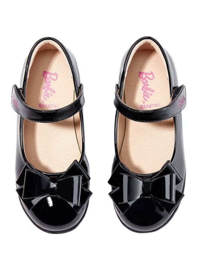 Barbie Children'S Shoes, Spring And Autumn Kids' Leather Shoes, Girls' Classic Patent Leather, Academic Style Performance Black Leather Shoes, Da5850, Black, Size 36 - Image 2