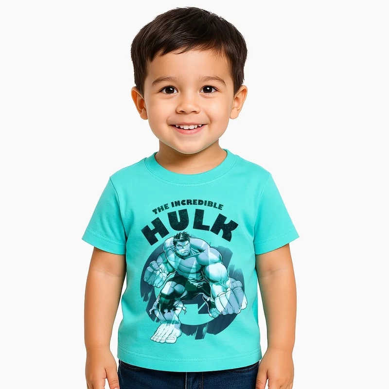مارفل MARVEL The Incredible Hulk Kids Boy's Short Sleeve T-Shirt