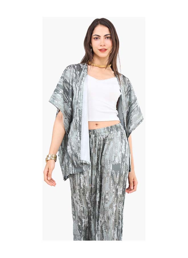 Clue Effortless Printed Kimono  - Image 1