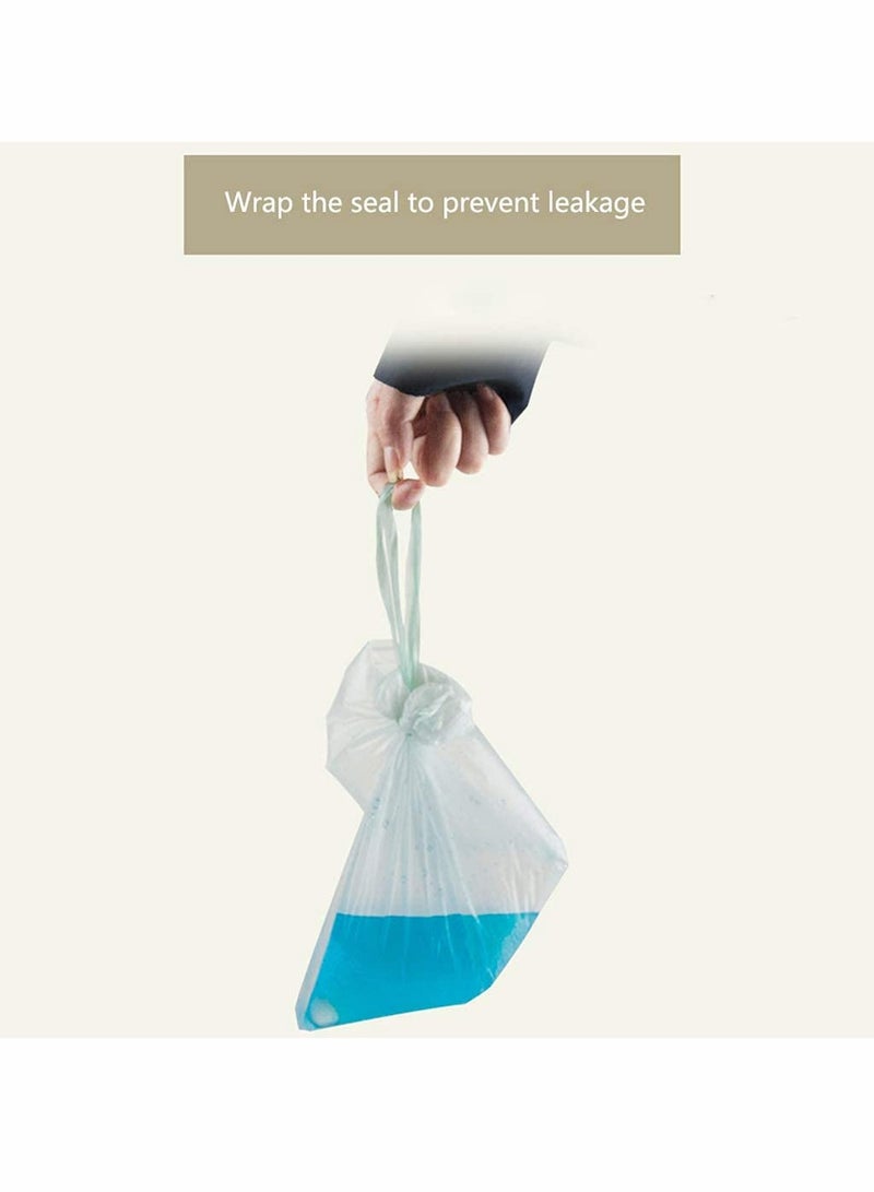 100 Disposable Potty Chair Liners with Drawstring Travel Toilet Seat Bags for Kids Toddlers Adults and Pets - Image 2