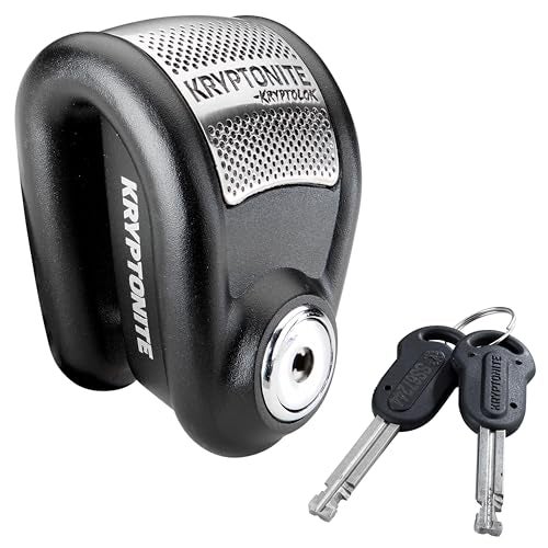 Kryptonite قفل كريبتونيت مع إنذار، قفل دراجة نارية مضاد للسرقة بجهد 120db، مقاوم للعوامل الجوية، قفل فرامل ديسك للرياضات القوية - Image 1