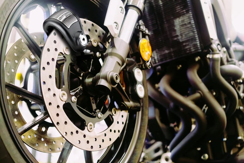 Kryptonite قفل كريبتونيت مع إنذار، قفل دراجة نارية مضاد للسرقة بجهد 120db، مقاوم للعوامل الجوية، قفل فرامل ديسك للرياضات القوية - Image 5