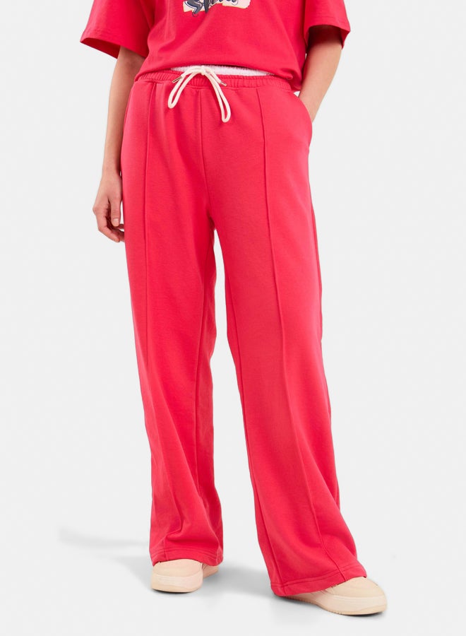 Premoda Women  Sweat Pant Straight Sweatpants Cotton Pink - Image 2