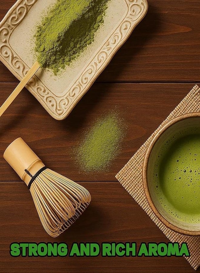 ZILDERO 2Pcs Matcha Whisk Handmade Traditional Japanese Tea Whisk and Scoop Perfect for Bowl Preparation Home Use & Tea Ceremonies. - Image 5