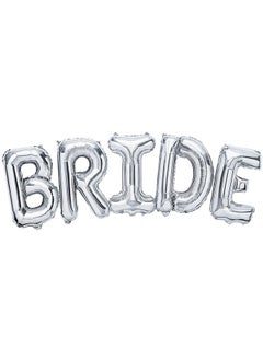 KATCHON KatchOn, Giant Bride Balloons Silver - 40 Inch | Bachelorette Party Decorations | Silver Bride Balloons for Bridal Shower Decorations | Bridal Shower Balloons | Bachelorette Balloons  - Image 1