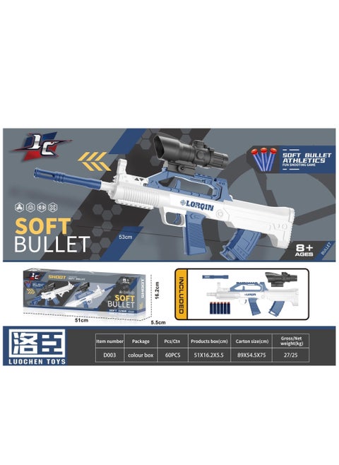 Sniper Gun Toy Sponge Bullets, for Ages 8 Years and Above, with a Set of Bullets