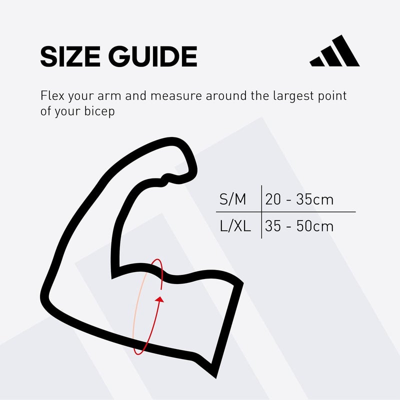 Adidas أكمام ضغط تدريبية للبالغين من أديداس للجنسين - أسود - L/XL - Image 4