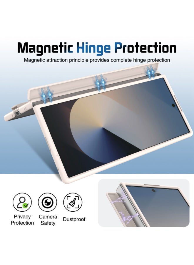 general Suitable for Samsung Z Fold 7 mobile phone case magnetic hinge shell film integrated bracket wristband protective cover - Image 3