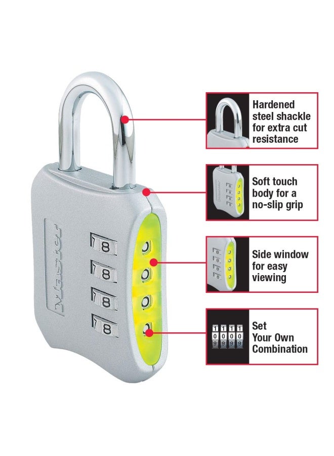 Master Lock 653D Locker Lock Set Your Own Combination Padlock  1 Pack  Assorted Colors - Image 2