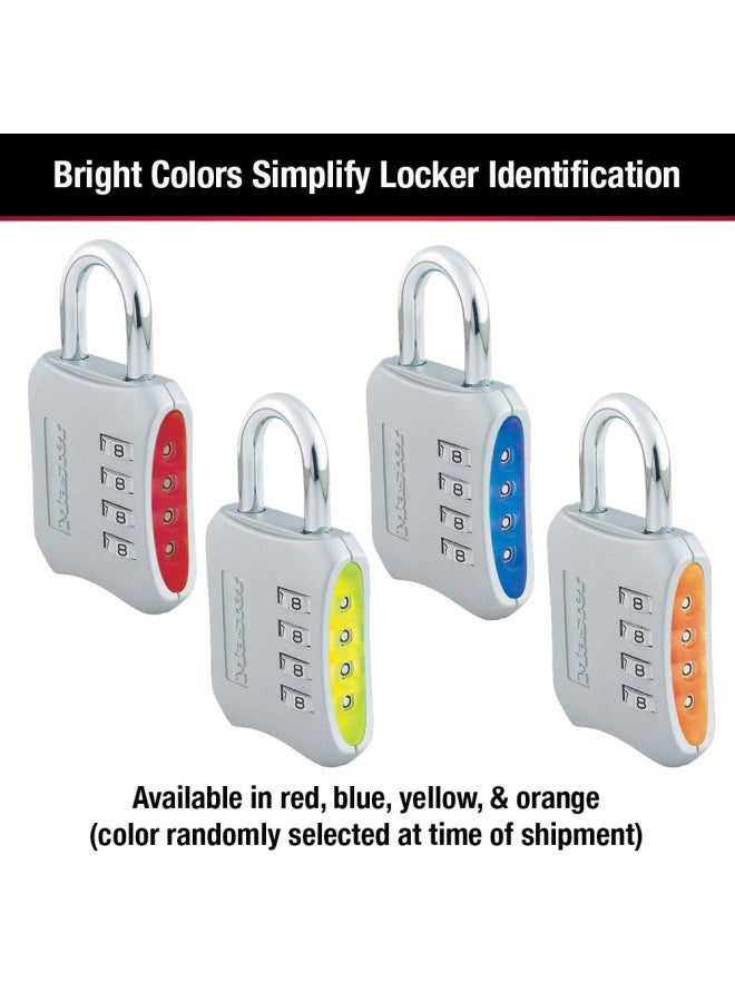 Master Lock 653D Locker Lock Set Your Own Combination Padlock  1 Pack  Assorted Colors - Image 4