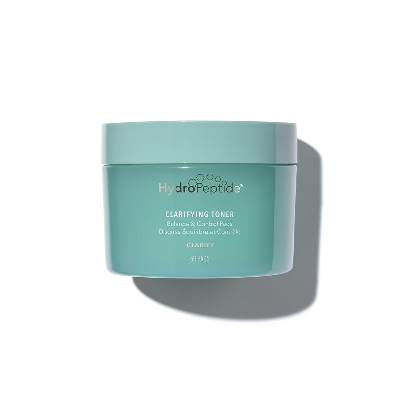 HydroPeptide Clarifying Toner Pads with Peptides for Balance & Control, (60 Pads) - Image 1
