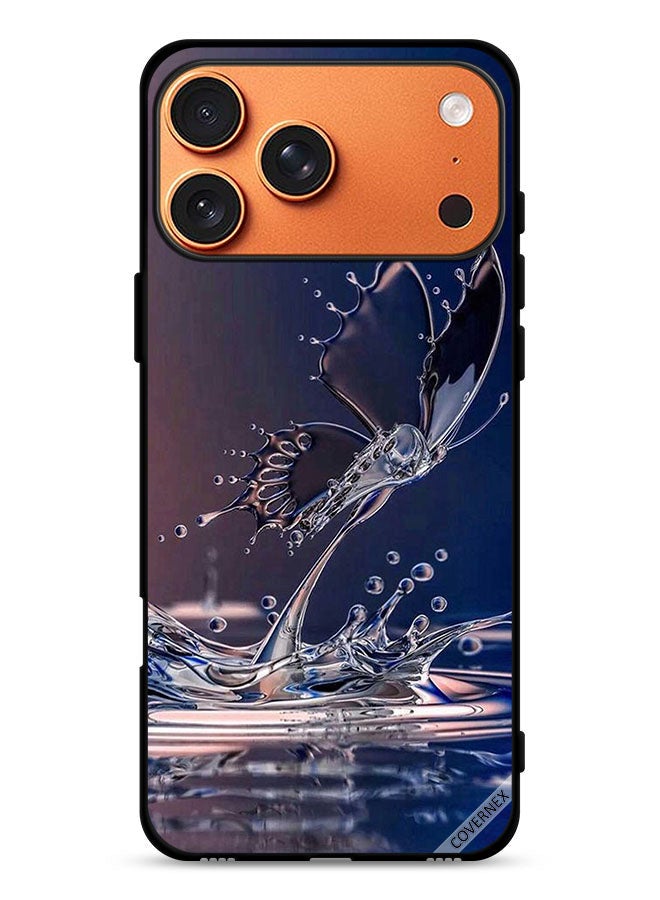 Covernex Apple iPhone 17 Pro Max Protective Case Cover Water Drops Butterfly - Image 1