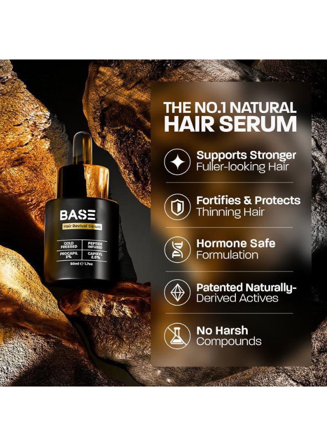 Base Hair Growth Serum for Men & Women for Hair Loss & Thinning - Image 3