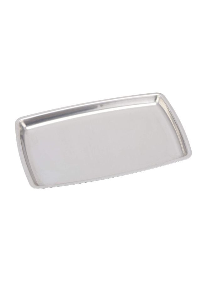Winco SIZ-11B Stainless Steel Rectangular Sizzling Platter, 11-Inch, Medium