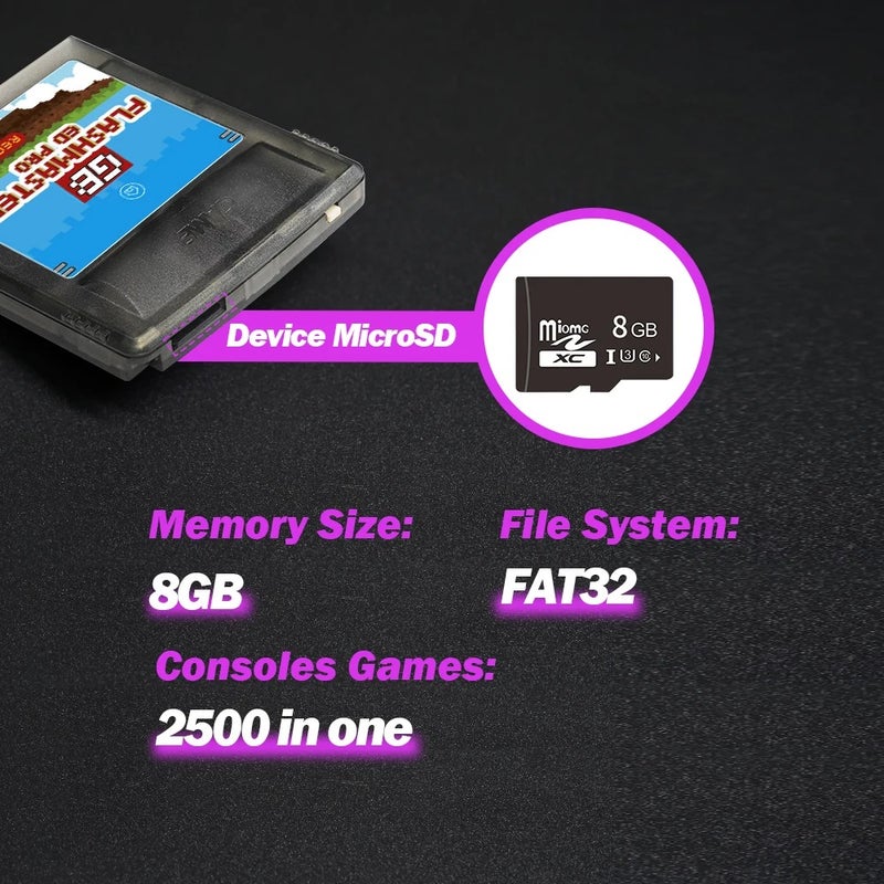 2500 in 1 OS V4 GB Pro Flashmaster Game Cartridge for Gameboy/Gameboy Color/GBA SP with 8GB TF Card - Image 5