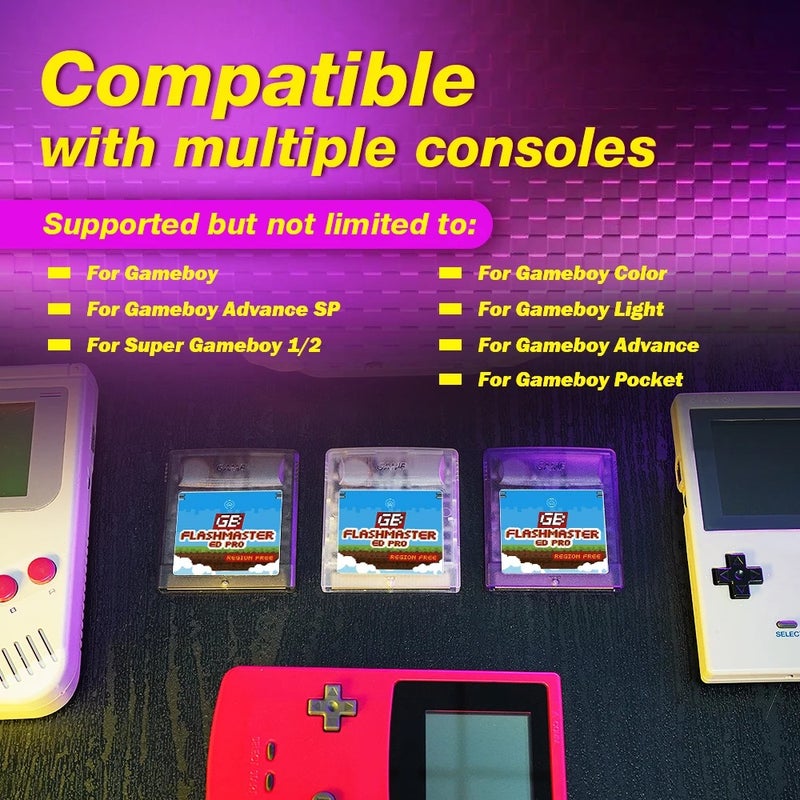 2500 in 1 OS V4 GB Pro Flashmaster Game Cartridge for Gameboy/Gameboy Color/GBA SP with 8GB TF Card - Image 3