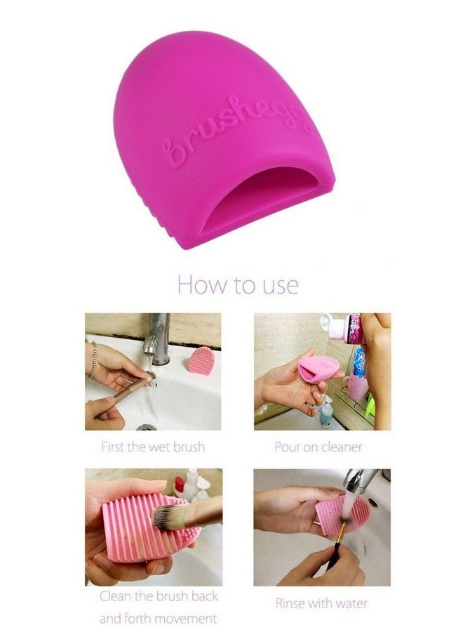 OUT OF BOX Foundation Concealer Puff Spongejv With Makeup Brush Cleaner Brushegg Sillicone Cleaning Washing Scrubber And Make Up Oval Blending Brush - Image 4