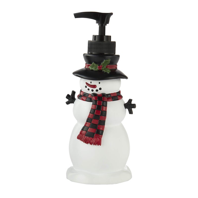 SKL Home Christmas Woodland Winter Snowman Soap Dispenser for BathKitchen  Gift Multi