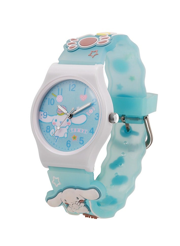 5 Pcs Cartoon Children's Watch Set Romantic Electronic Watch  - Image 4