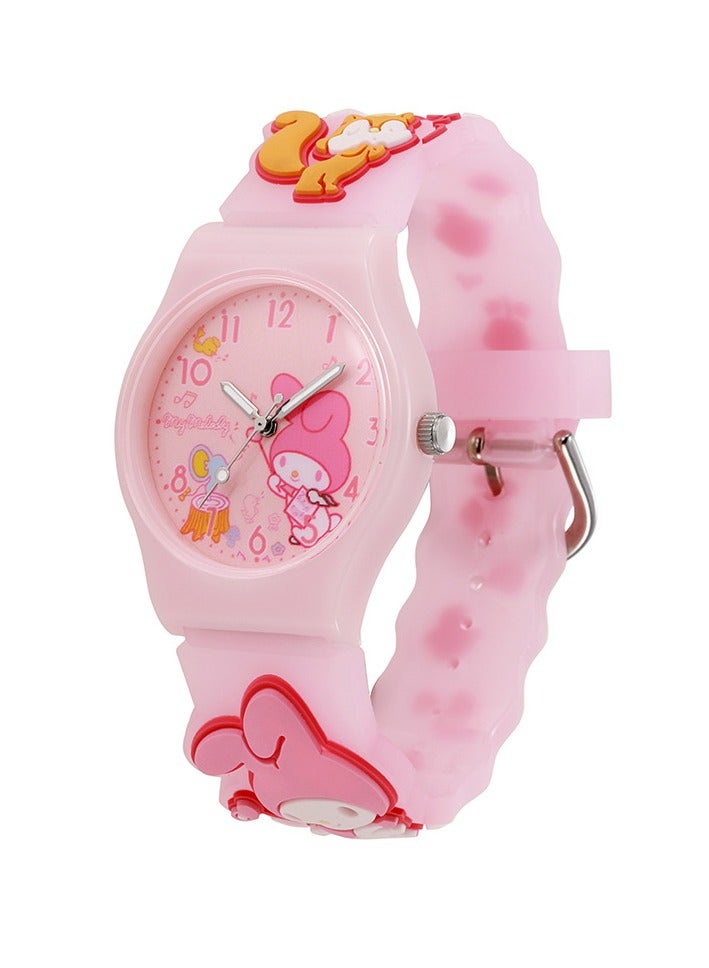 5 Pcs Cartoon Children's Watch Set Romantic Electronic Watch  - Image 5