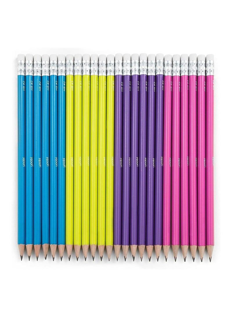 Yoobi No2 Pencils Multicolored 24Pcs 1 Pack - Image 3