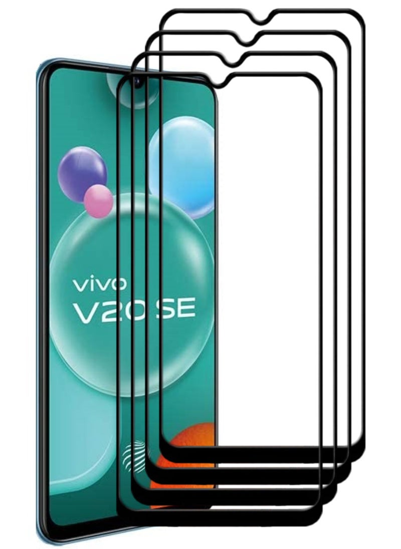 ACLIX 4 Pieces Antistatic ESD Dustproof Premium Quality High Definition Tempered Glass Screen Protector Designed For vivo V20 SE - Image 1