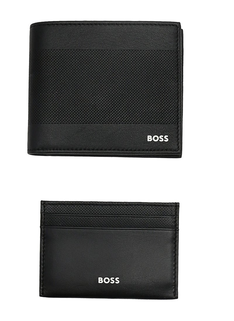 Hugo Boss Leather Wallet and Card Holder Set