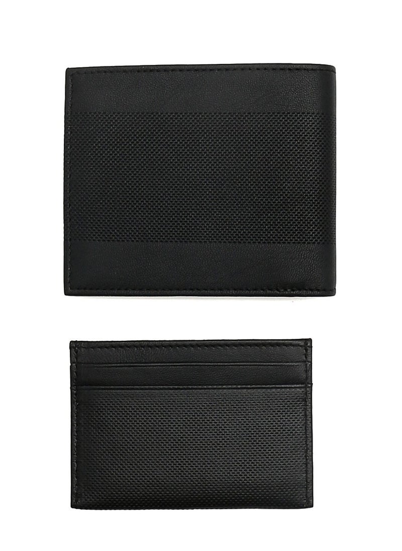 Hugo Boss Leather Wallet and Card Holder Set