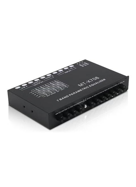 7 Band Car Audio Equalizer, Adjustable 7 Bands Equalizer Car Amplifier Graphic Equalizer With CD AUX, Multifunctional Car Audio Equalizer Tuning Crossover Amplifier