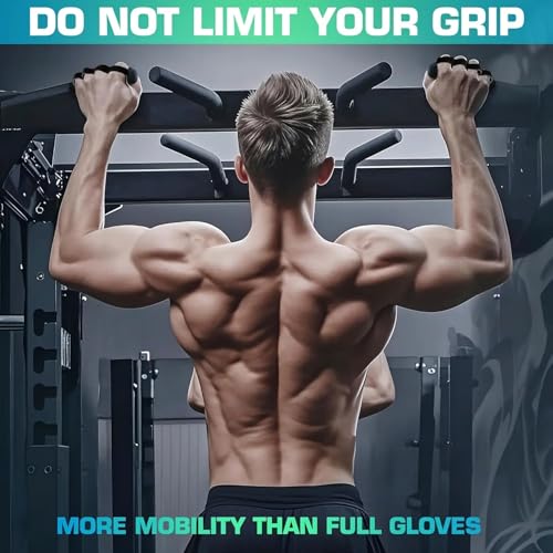 KWINTO Weight Lifting Hand Grips,Gym Gloves for Boys and Girls with Strong Wrist Support,Anti-Slip Rubber Plam Protector for Deadlifting,Pull-ups,Dumbells,Strenth Training&Gym Workout Steps and Hooks - Image 2