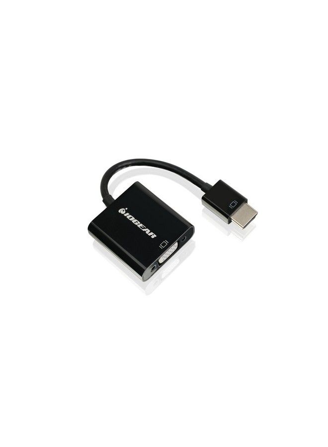 Iogear Hdmi (M) To Vga (F) Adapter 2 Channel Audio Via 3.5Mm Stereo Output Compatible For Desktop Laptop Monitor Projector Hdtv Chromebook Raspberry Pi Roku Xbox And More Gvc311  - Image 2