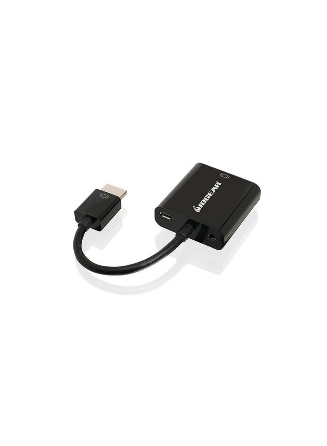 Iogear Hdmi (M) To Vga (F) Adapter 2 Channel Audio Via 3.5Mm Stereo Output Compatible For Desktop Laptop Monitor Projector Hdtv Chromebook Raspberry Pi Roku Xbox And More Gvc311  - Image 3