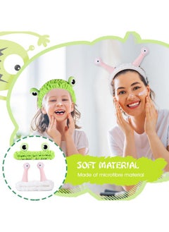 2Pcs Frog Headband Face Wash Headband, Spa Hair Bands Makeup Headbands Women Cartoon Cute Coral Fleece Elastic Headband Creative Hair Accessories For Washing Face Shower Sports Beauty Skincare - pzsku/Z0121CD02EDCE398DF789Z/45/_/1735566598/f2b511cd-bc89-429f-9425-8178f552bc38