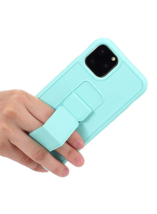 صدمات الكمبيوتر TPU غطاء خلفي واقية مع حامل معصمه لابل اي فون 12 برو ماكس النعناع الأخضر - Image 4