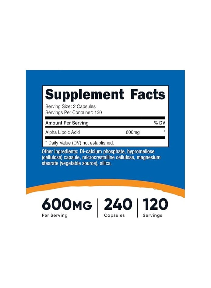 نوتريكوست ألفا ليبويك كبسولات 600 ملغ 240 كبسولة - Image 2