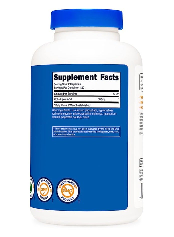 نوتريكوست ألفا ليبويك كبسولات 600 ملغ 240 كبسولة - Image 4