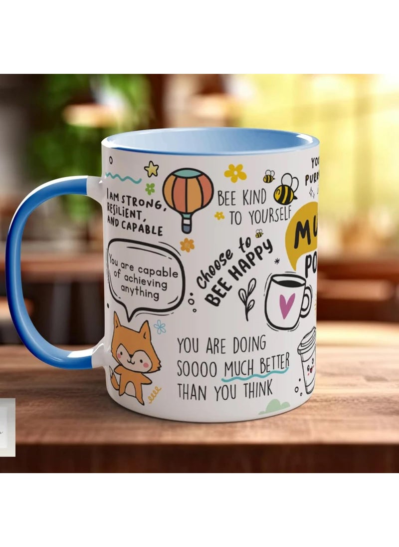 DAYS - DAYS PositiviTea Motivational Mug a Mug of Positivity Motivational Mug Self Care Manifest Affirmation Mindset Mental Health Mindset Law of Attraction Motivational Mug Self Care Manifest - Image 1