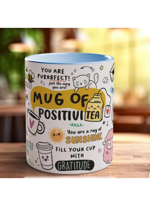 DAYS PositiviTea Motivational Mug a Mug of Positivity Motivational Mug Self Care Manifest Affirmation Mindset Mental Health Mindset Law of Attraction Motivational Mug Self Care Manifest