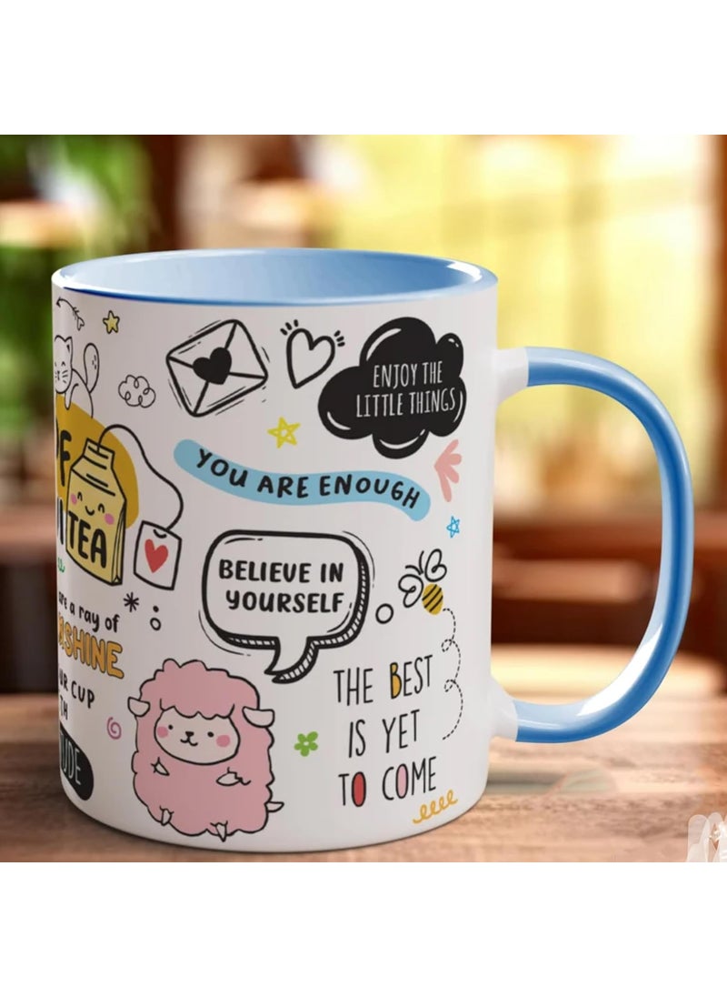 DAYS - DAYS PositiviTea Motivational Mug a Mug of Positivity Motivational Mug Self Care Manifest Affirmation Mindset Mental Health Mindset Law of Attraction Motivational Mug Self Care Manifest - Image 1