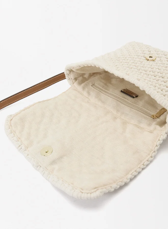 PARFOIS MACRAMÉ CROSSBODY BAG