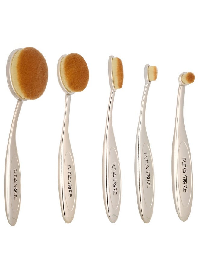 Puna Store ® 5 Piece Oval Brush Set (Gold) - pzsku/Z0121F72519F9A1599057Z/45/_/1735567026/8e7e92ab-6713-4564-aec6-b66e294ef39f