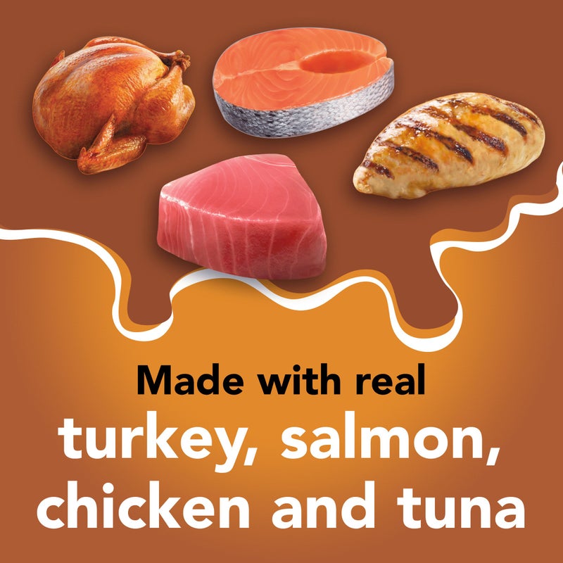 Friskies Purina Friskies Pate Wet Cat Food Variety Pack, Extra Gravy Pate Chicken, Turkey, Salmon & Tuna - (24) 5.5 oz. Cans - Image 4