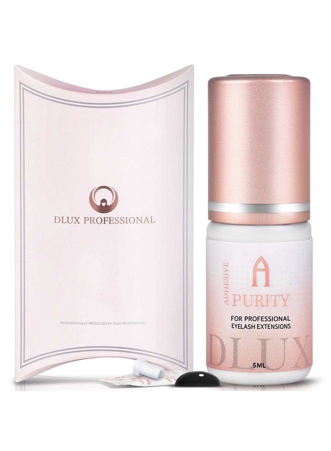 DLUX PROFESSIONAL Eyelash Extension Glue For Professionals 8 Weeks Retention 0.5 Sec Drying Time Latex Free Semi Permanent Individual & Volume Lash Extension Glue - Image 1