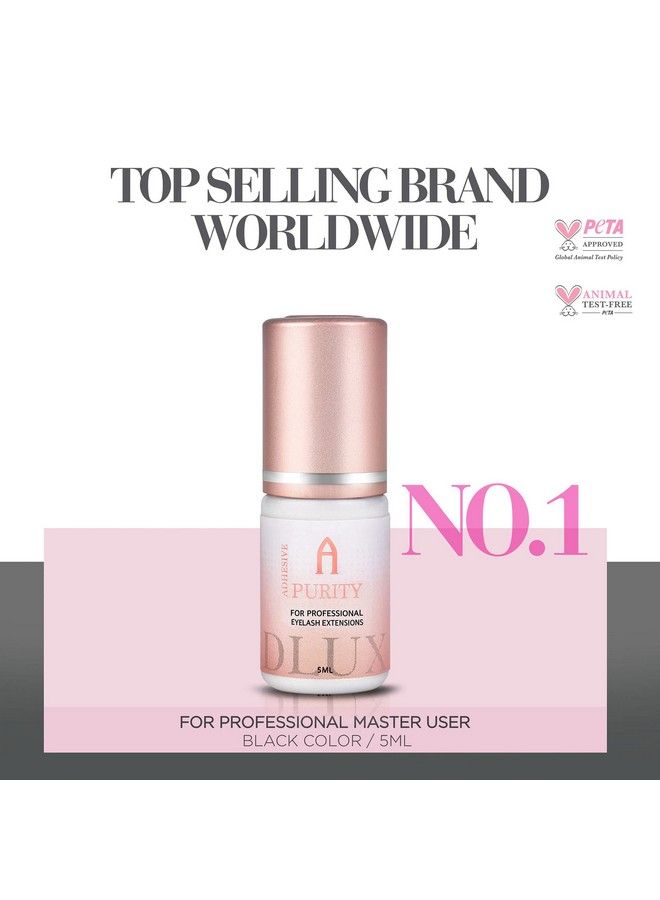 DLUX PROFESSIONAL Eyelash Extension Glue For Professionals 8 Weeks Retention 0.5 Sec Drying Time Latex Free Semi Permanent Individual & Volume Lash Extension Glue - Image 4