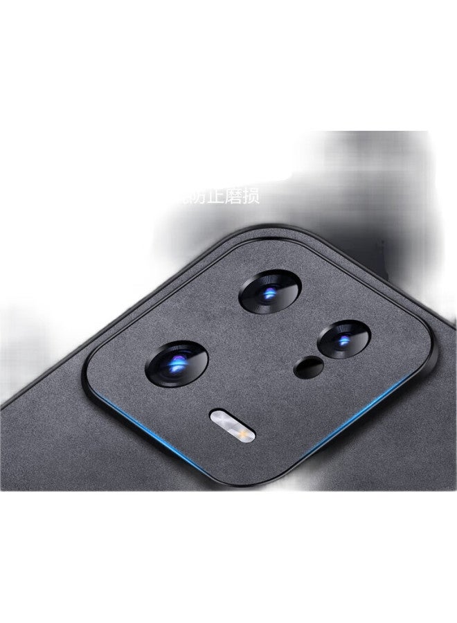 Shangsu, Suitable For Xiaomi 13 Phone Case, Mi 13 Protective Cover, Shockproof, Full Lens Protection, Soft Shell, Simple Luxury, Lambskin Silicone Outer Case, Women'S And Men'S Leather Case, Gray - Image 1