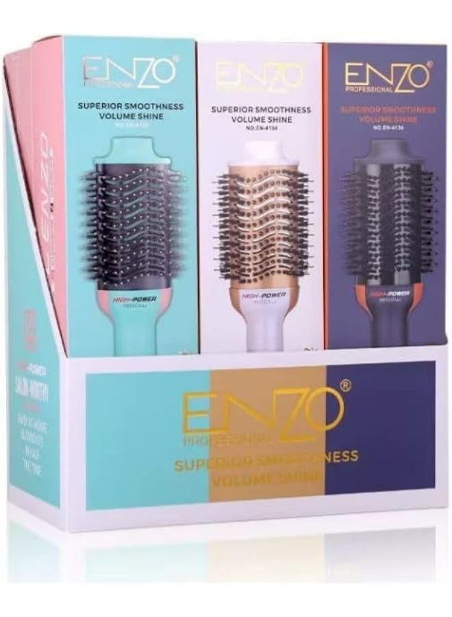 ENZO Professional EN-4134 Hair Styling Comb – 3-in-1 Ionic Hair Styler for Drying, Straightening, Curling & Volumizing - Image 3