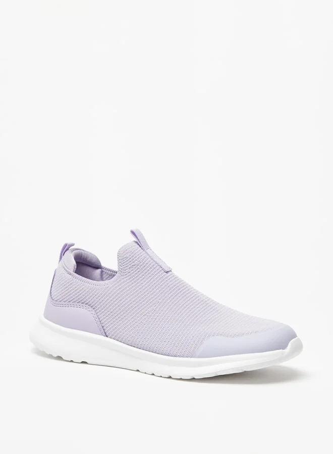 Oaklan by Shoexpress Girl's Textured Slip-On Sports Shoes