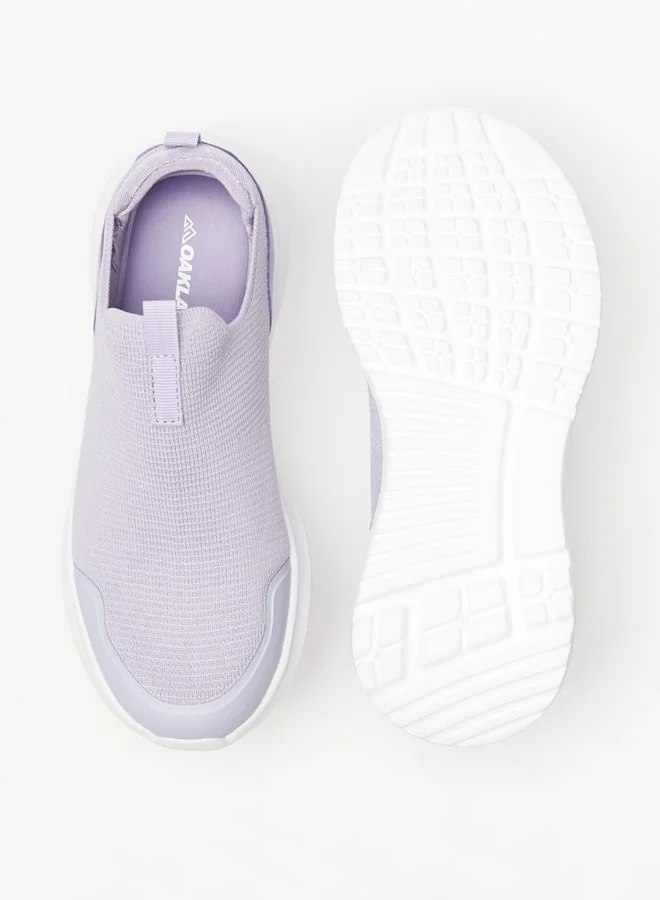 Oaklan by Shoexpress Girl's Textured Slip-On Sports Shoes