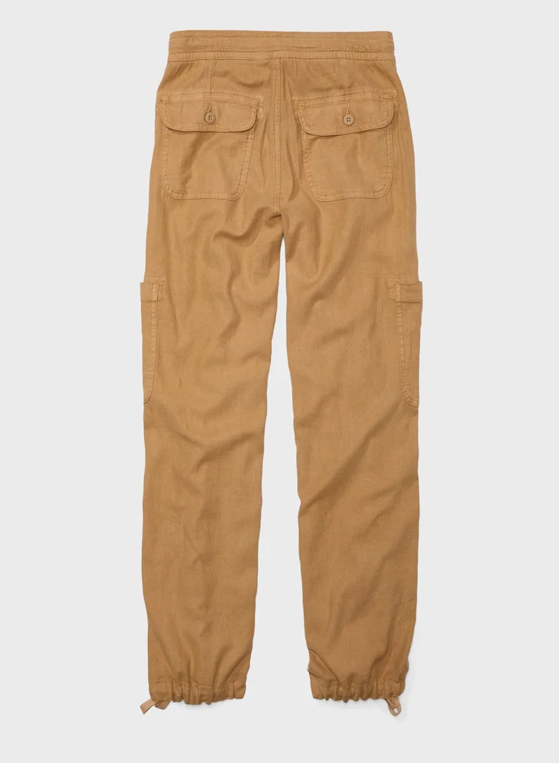 American Eagle Wide Leg Drawstring  Cargo Pants